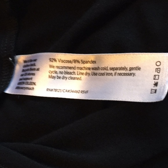 Eileen Fisher dress black Bateau neck knit - Picture 5 of 5